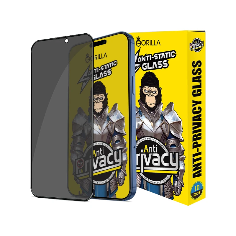 2023 Gorilla 0.3mm Antispy Antistatic Big Radian Tempered Glass