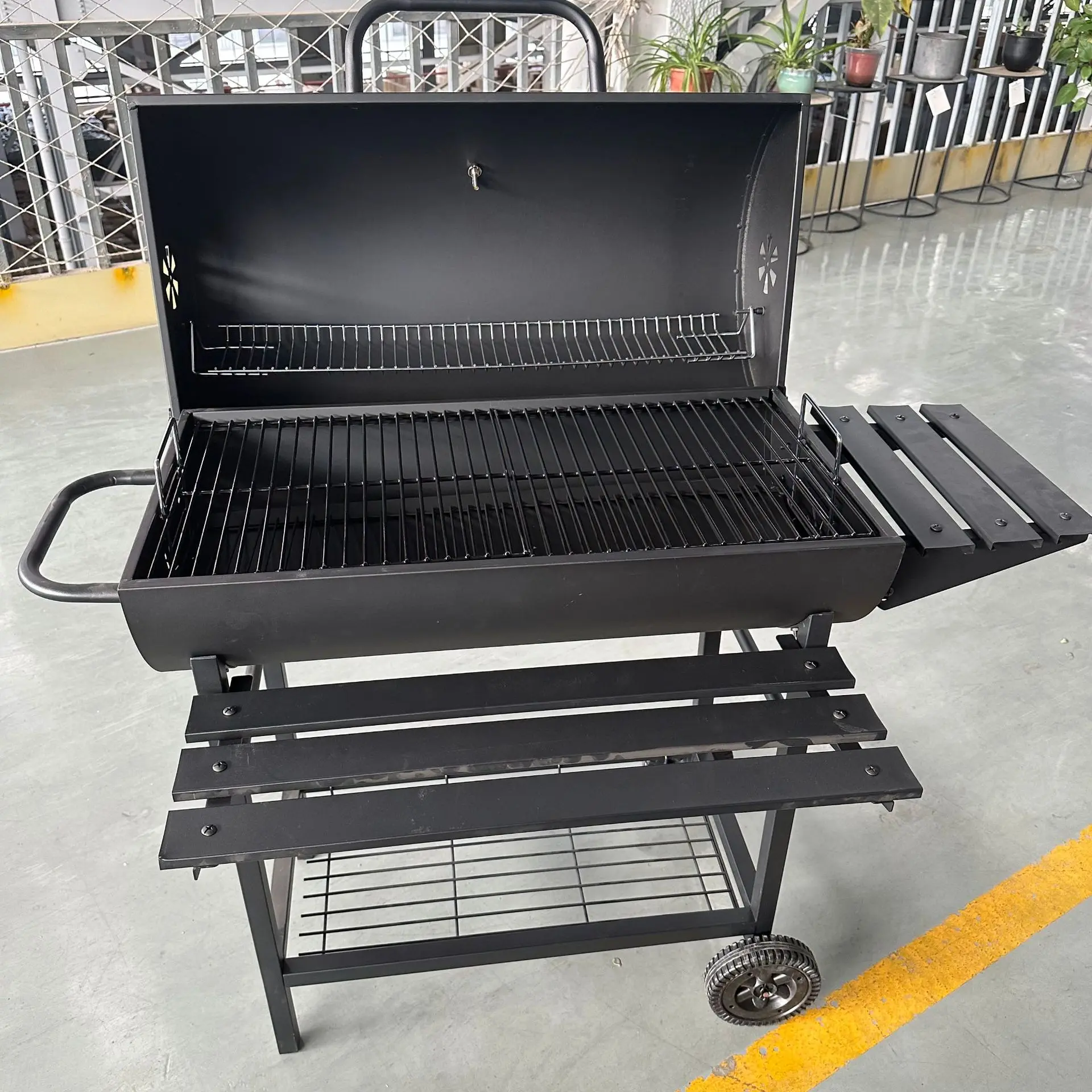 Heavy Duty Barrel Smoker Charcoal Bbq Grill Charcoal Bbq Grill Buy