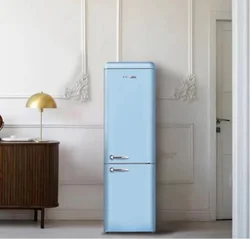 Tiffanyジャンク【冷蔵庫】 1ドア レトロ冷蔵庫 ティファニーブルー お洒落な アメリカン 家具