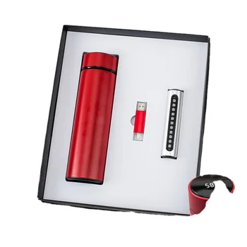 2021 New Product Ideas Gifts Giveaway For Business Promotion Gifts Safe Car Park Plate + Power Bank+Vacuum Cup