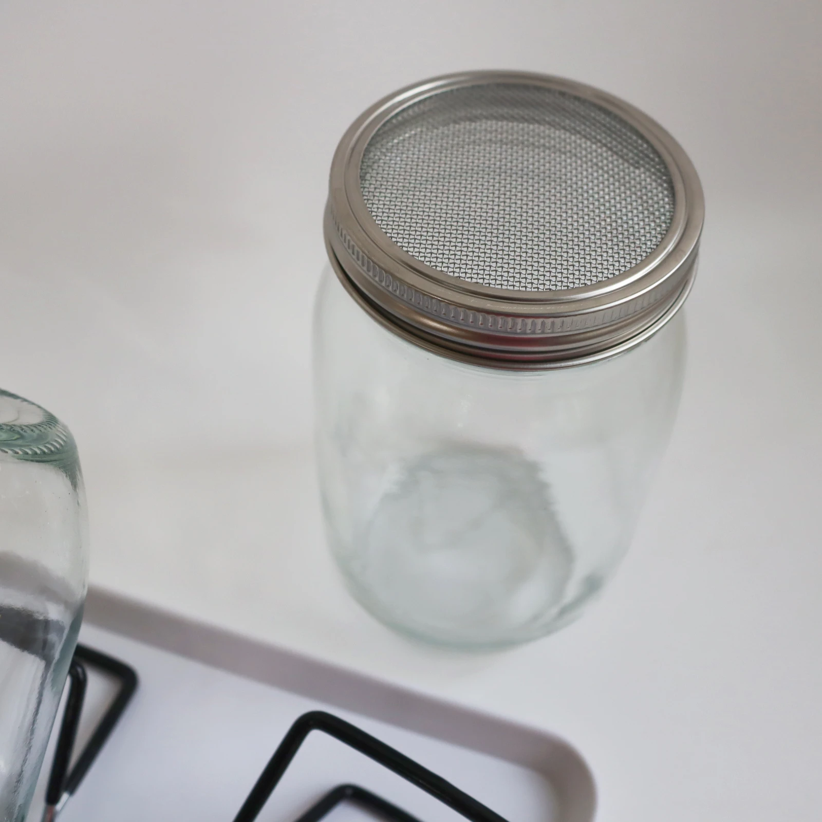 Wholesale Mason Jar Sprouting Kit Ceramic Drip Tray Stainless Steel