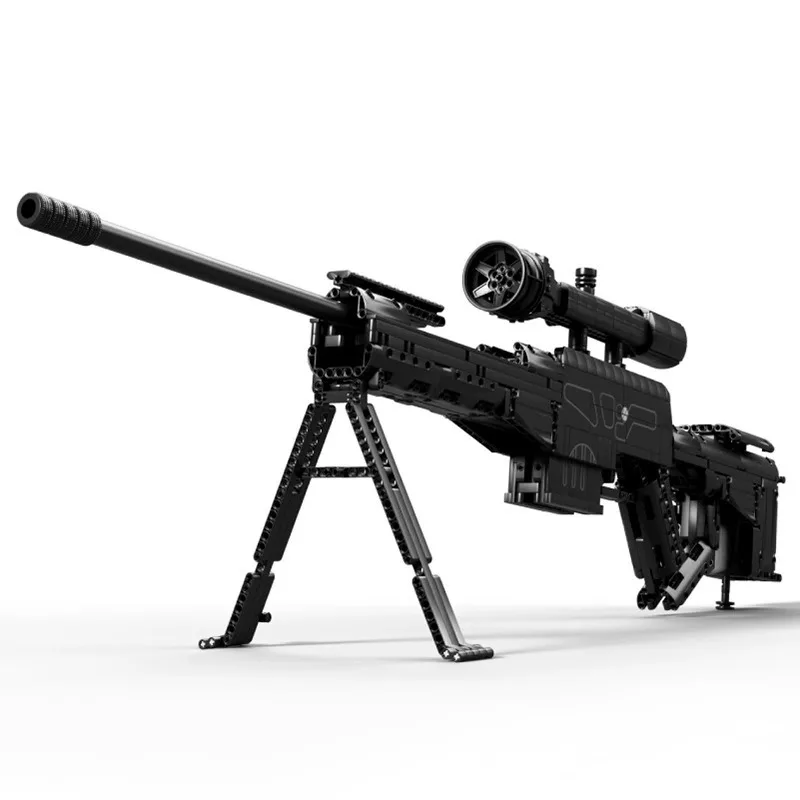 Assembly Magnum Sniper Rifle Creative SNIPER RIFLE Guns Building Block Sets Boy Toy Theme Assembled Features Shooting Game Brick