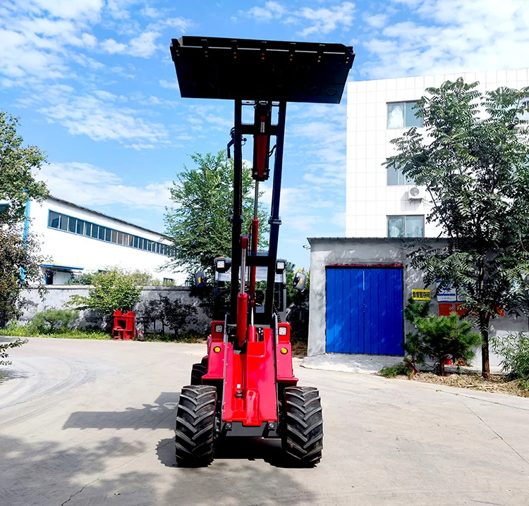 Small Rack Loader 1600-1800kg Payload Mini Articulated Loader DY1150 Small Telescopic ...