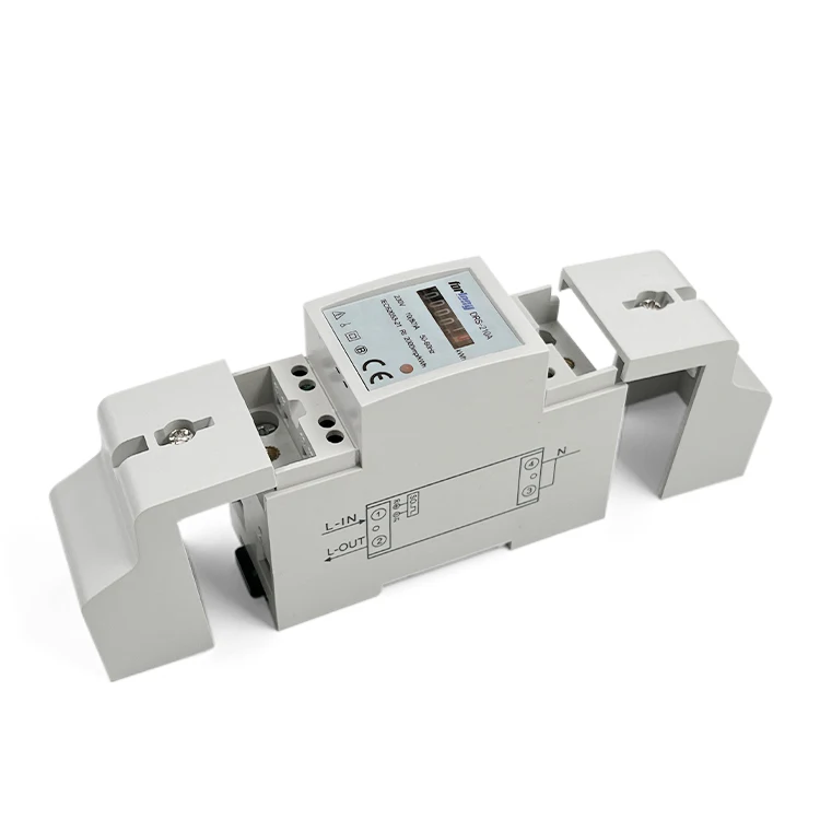 Single Phase Analog Energy Meter Mechanical Meter VETO Din Rail Electronic for Electricity Metering