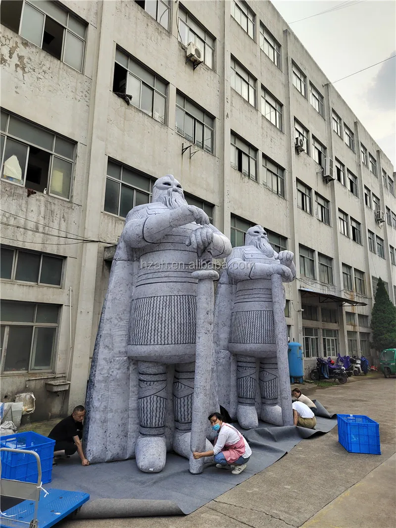 Giant Stone Statue Inflatable Soldier Model for Outdoor Advertising