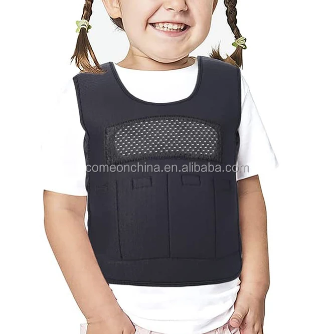 Custom Weighted Sensory Compression Vest Autism Kids Adjustable For