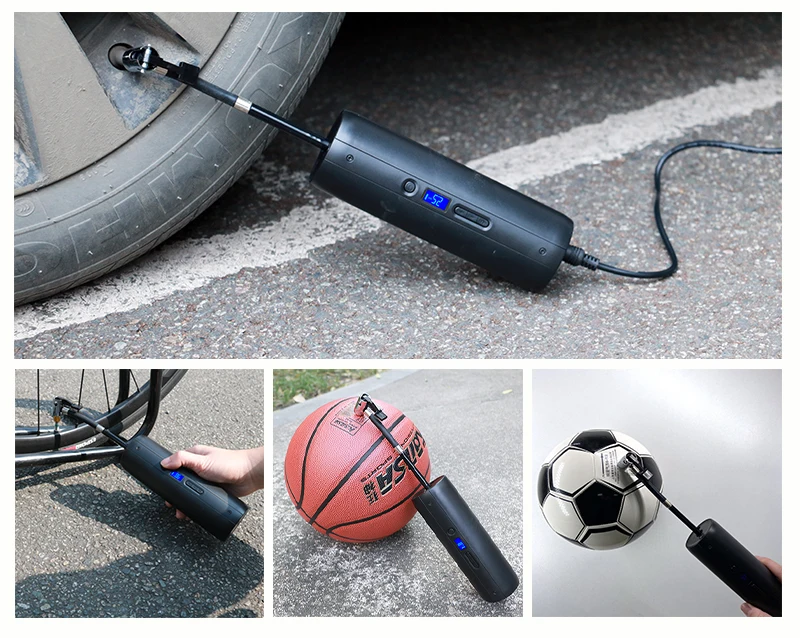 CYCPLUS 7260 Электрический мини воздушный насос psi воздушный компрессор велосипедный воздушный насос высокого давления