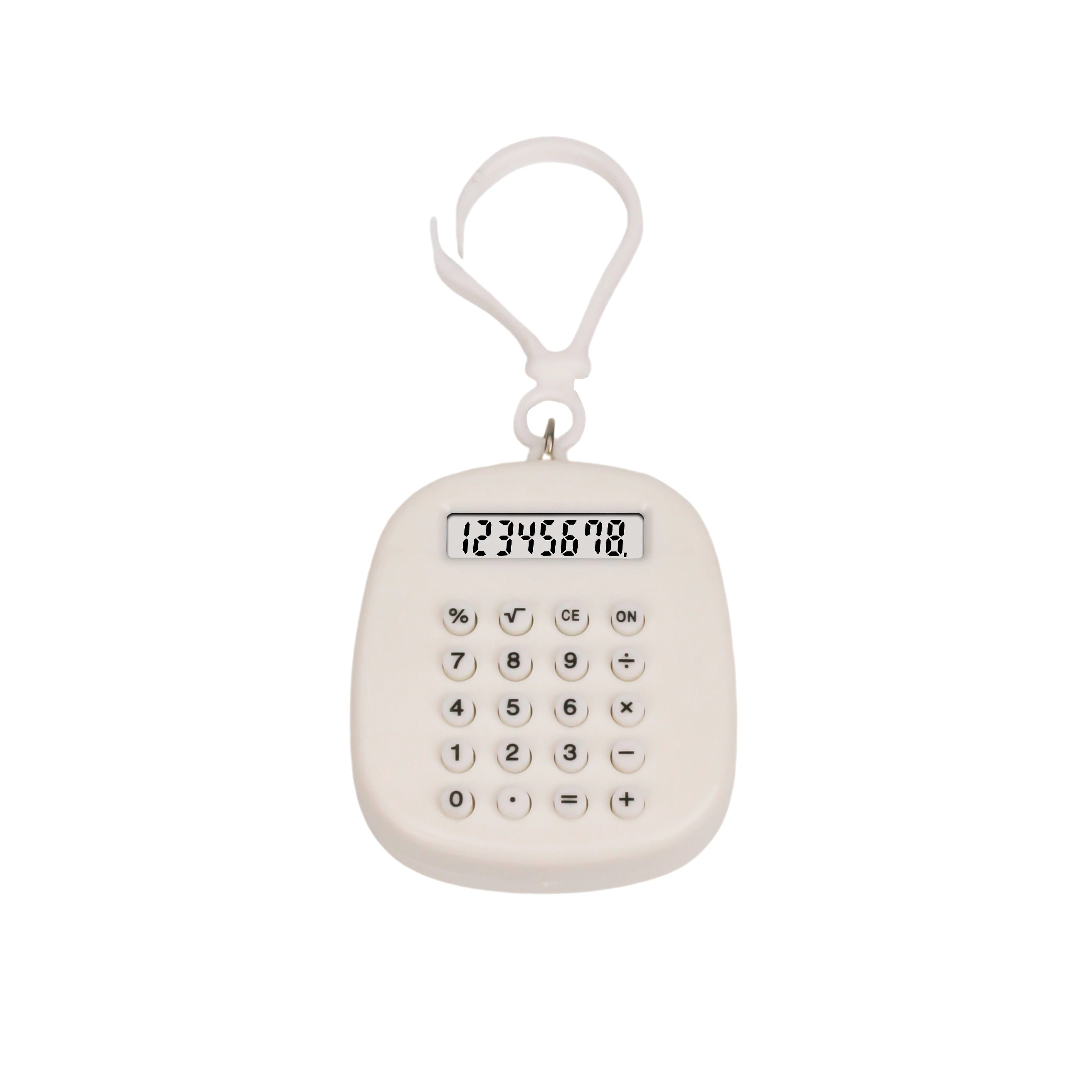 Wholesale customized mini gift calculator with maze toys and keychain for children's portable small calculator