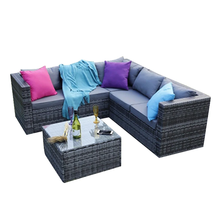 Cheap All Weather Garden Rattan Furniture Set Wicker Outdoor Sofa Patio Furniture Rattan Sofa