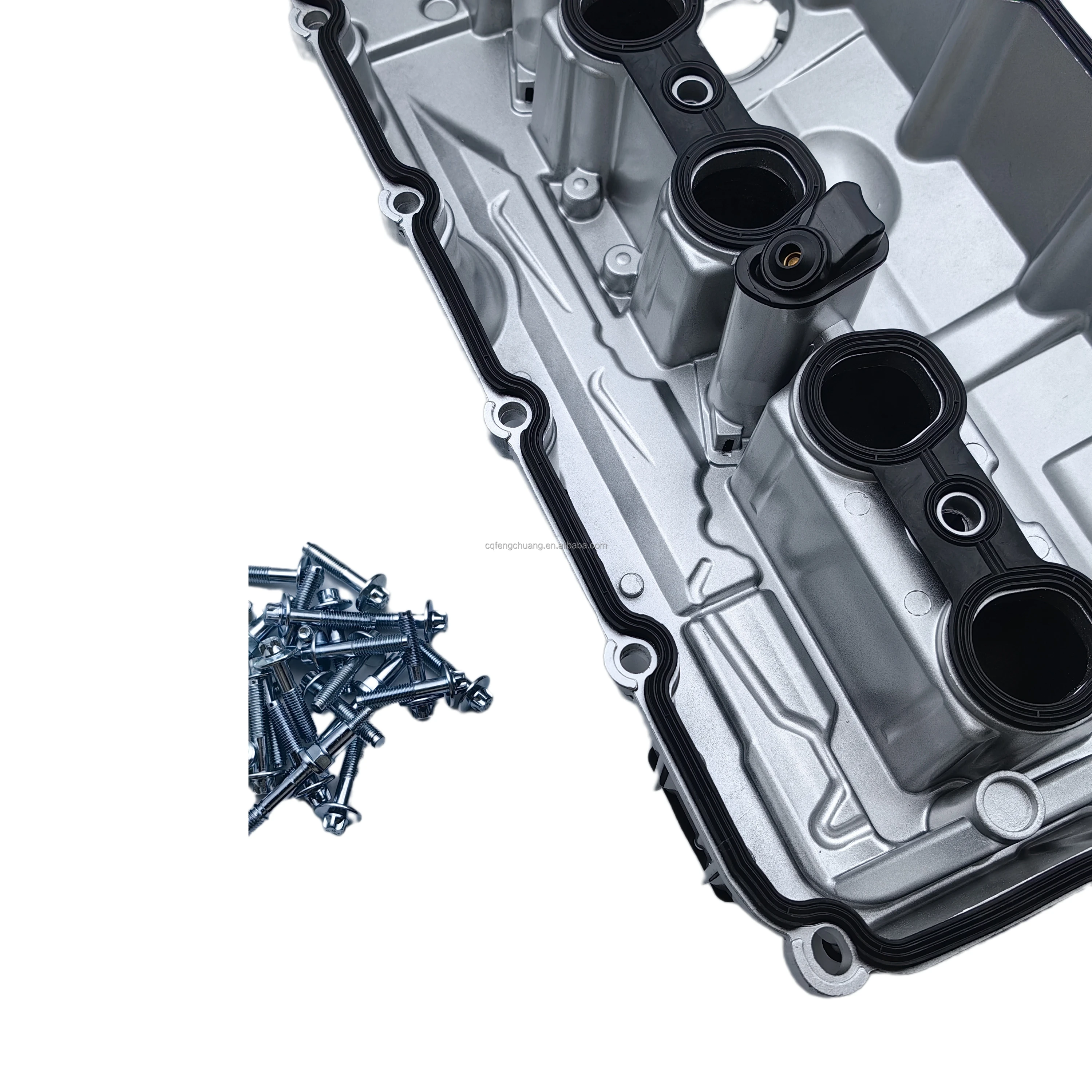 Black Aluminum Valve Cover 11127552281 For Bmw N52 E90 E93 With Gasket