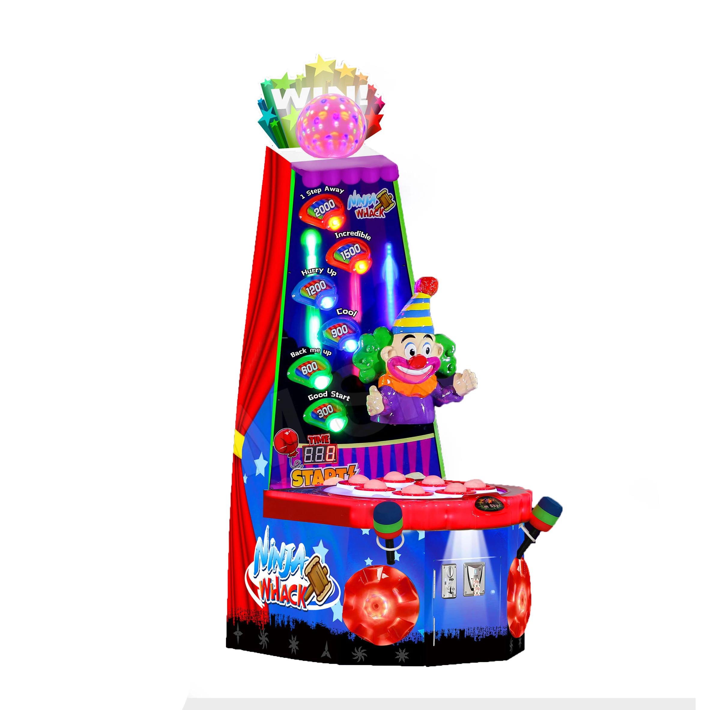 New Arcade Coin Operated Kiddie Rides Machine - Ninja Whack 2