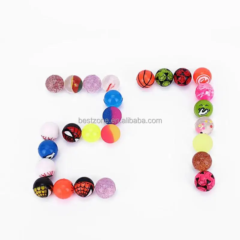 27 mm Mixing Bouncing Ball Made by Rubber High Bounce Supper Jumping  Ball for Kids Toys