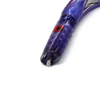 Resin Head Trolling Lure, Kona Octopus Skirt, Big Game Fishing Tackle, Saltwater Swimming Bait – Trolling Lure – view 4