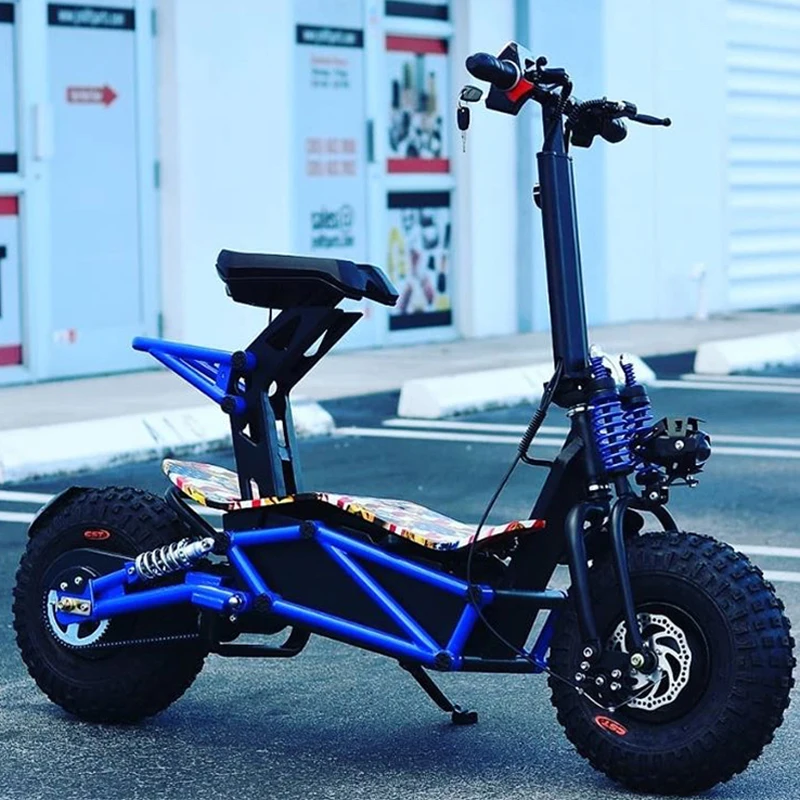 Новейший электрический самокат 1600 Вт и 2000 Вт для взрослых с толстыми шинами для рынка США