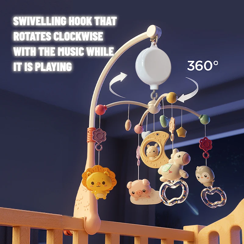 Baby Crib Bedding BatteryOperated Musical box with Rotating Hook Mobile Rotary 35 Lullabies