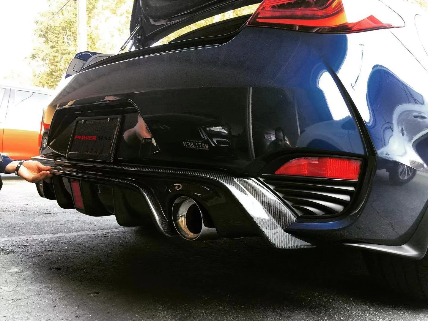 Carbon Fiber Rear Diffuser For Infiniti Q60 2 Doors Rear Bumper Spoiler