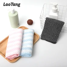 Tow Sides Exfoliating Towel Washcloth Japanese Nylon Bath Wash Towel Body Scrubbing Cloths For Beauty Skin