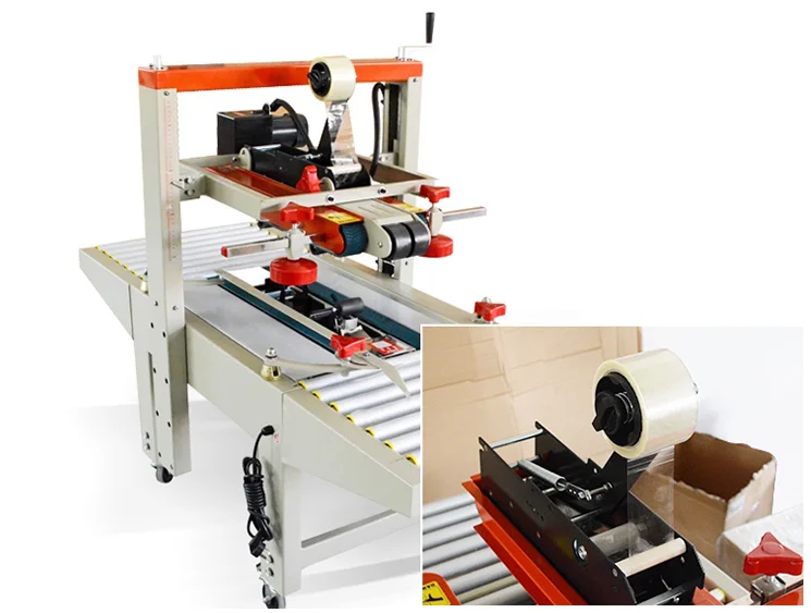 Semi Automatic Tape Box Carton Case Sealer Sealing Machine