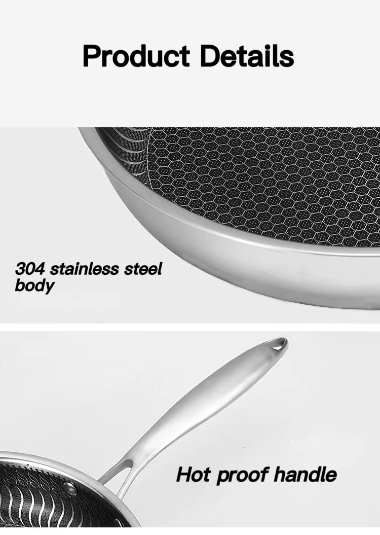 Wholesale Stainless Steel 316 Frying Pan Pancake Non Stick