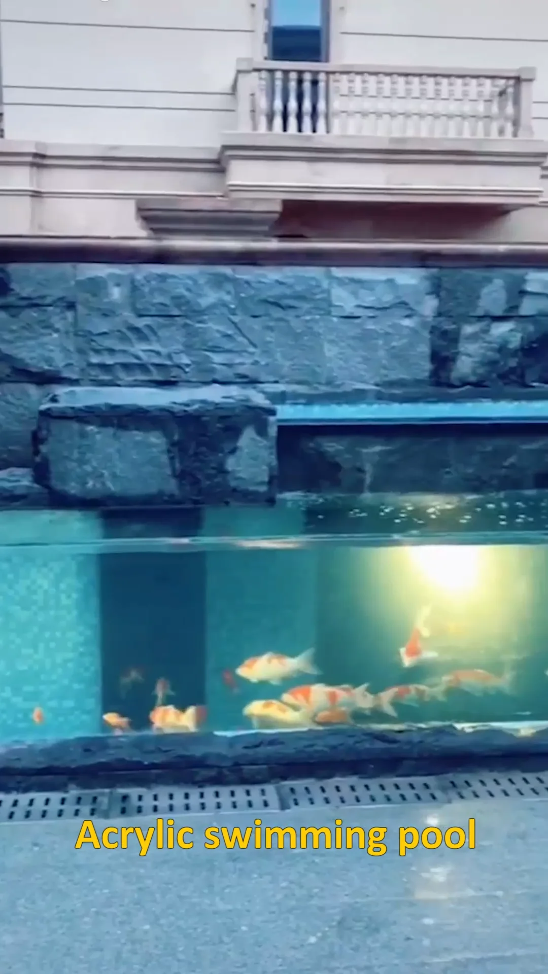 Grandview Customized Size Acrylic Aquarium Fish Tank Seaworld Cylinder