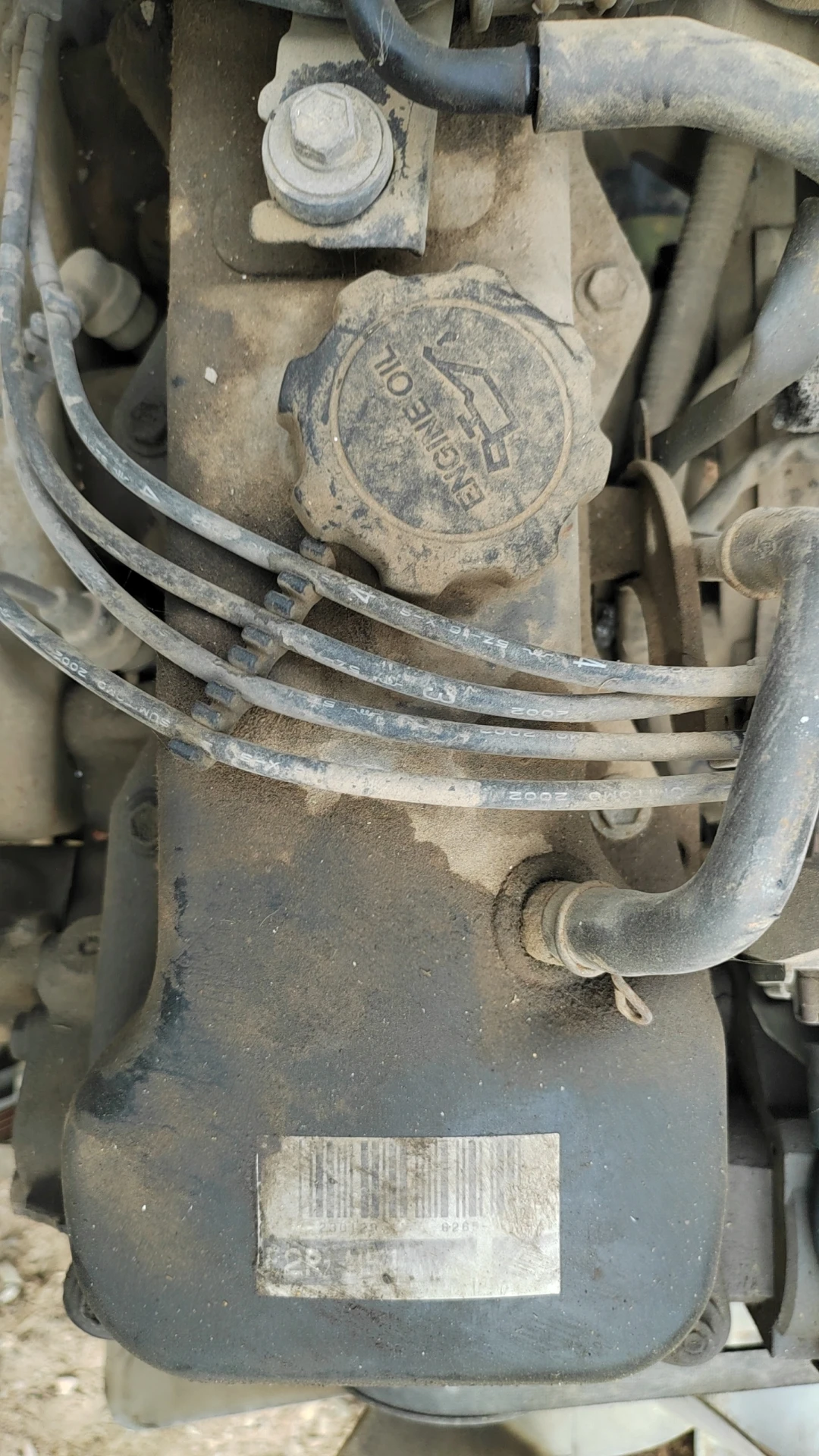 中古T oyotaガソリン2rzディストリビューターエンジンギアボックス付き