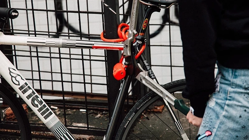 Велосипедный Замок ультра длинный 100 дБ кабельный замок безопасности дорожный велосипед Противоугонная сигнализация велосипедный