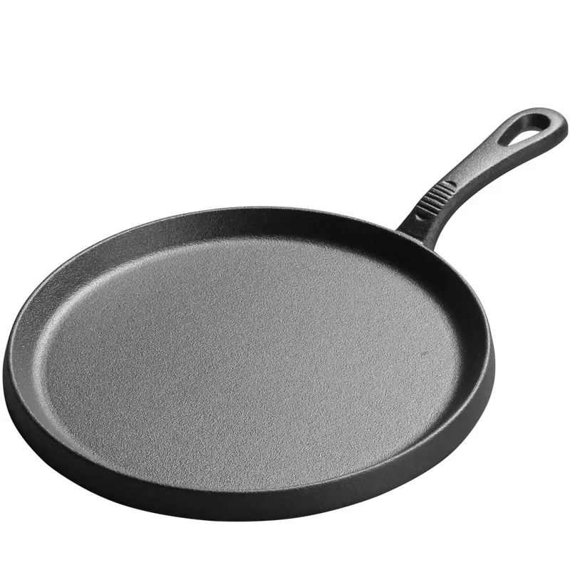 Cast Iron Round Griddle 10 Crepe Maker Pan Pre-seasoned