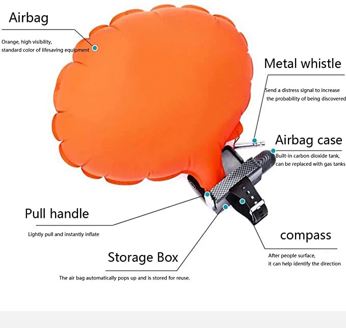 Спасательный поплавок для воды портативный спасательный Браслет с компасом и