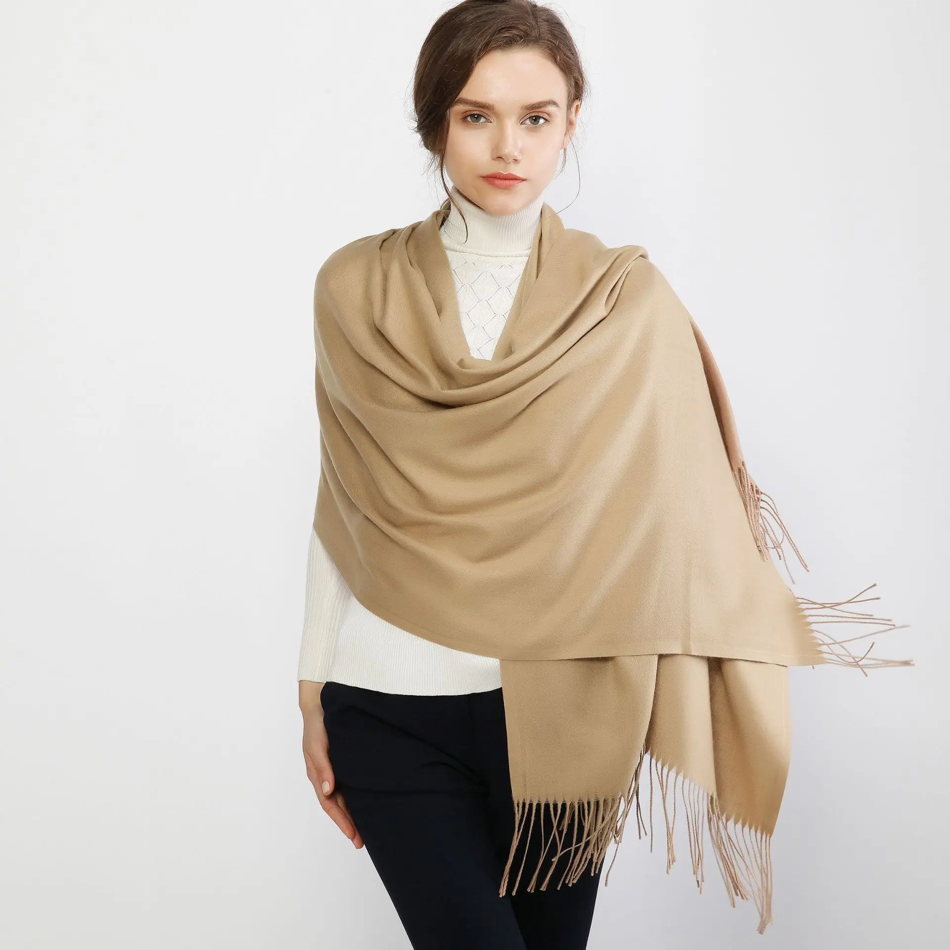 warm wrap for formal dress Wool Wrap Dress, Winter Dress for Women, Maxi Dress, Fall Dress, Wool Clothing, Plus Size Clothing, Long Sleeve Maxi Dress, Formal Dress, 2XL / Black main image 1