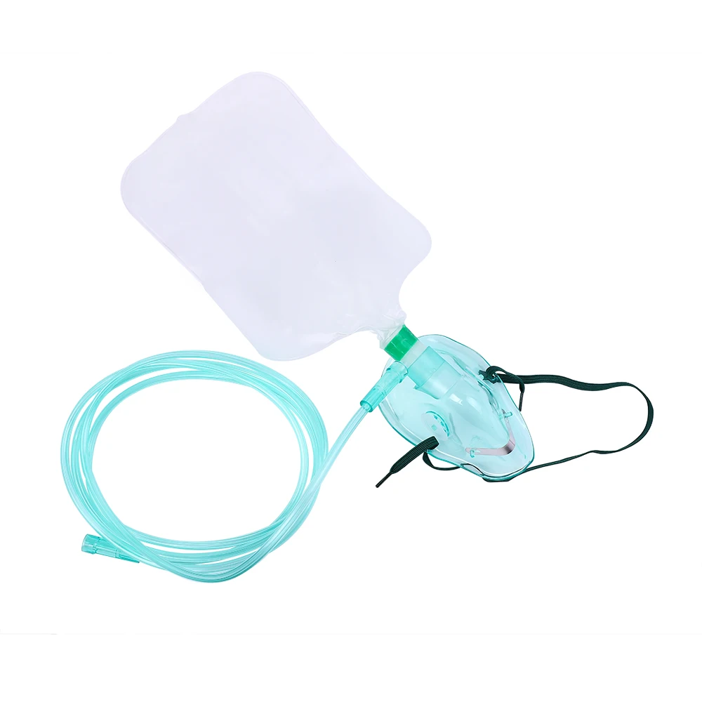 High Concentration Disposable Medical Adult Non-Rebreathing Oxygen Mask With Reservoir Bag