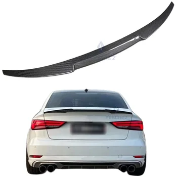 Popular M4 Style Carbon Fiber Tail Spoiler Car Trunk Spoiler For Audi A3 S3 Sedan 2014-2020