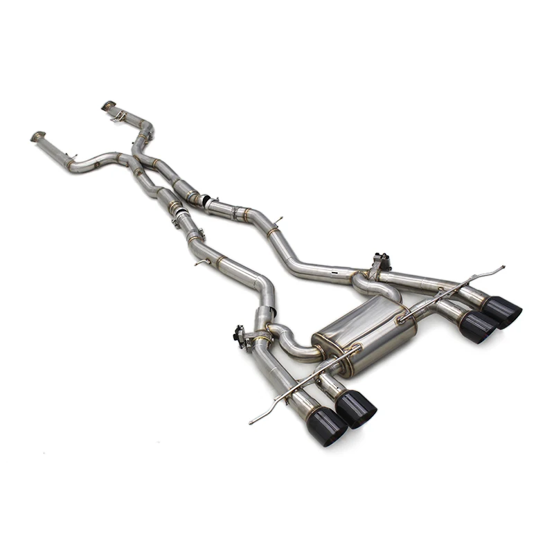 Bmw M4 マフラー(新品)Boska 電子バルブ付き キャットバックマフラー