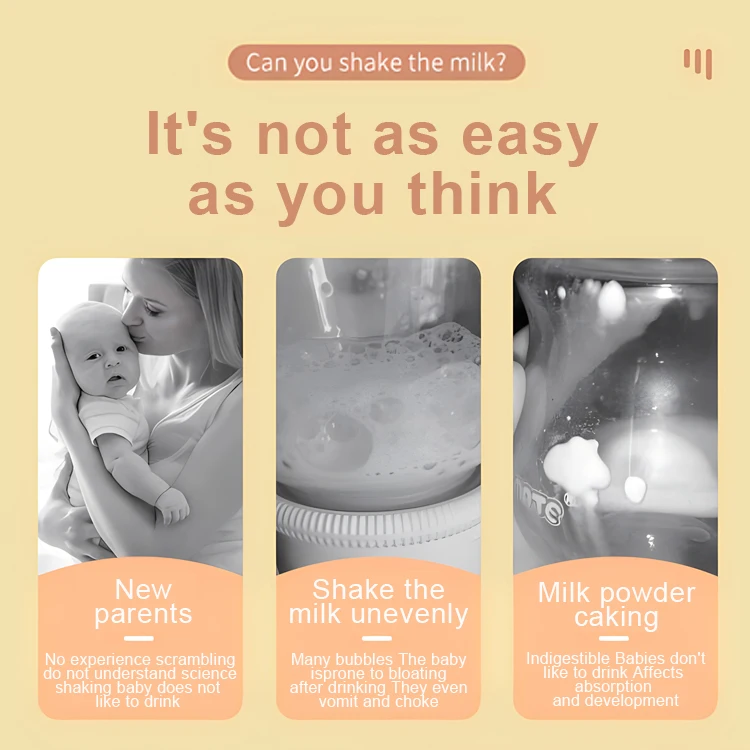 New Fashion Portable Electric Feeding Milk Shaker Automatic Baby Milk