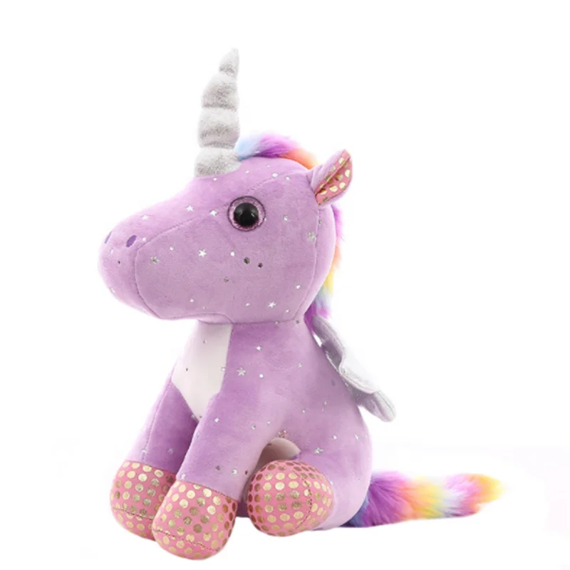 Wholesale Promotional Big Eyes Plush Unicorn Toy Cute Pink Unicorn ...