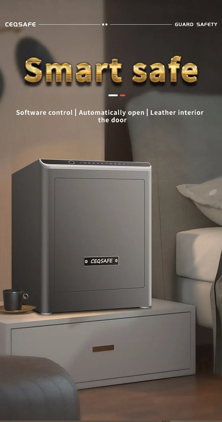 CEQSAFE Money Steel Safe Box Anti-theft Electronic Hotel Office Cash Security Cabinet TUYA APP WIFI Safe Home Box supplier