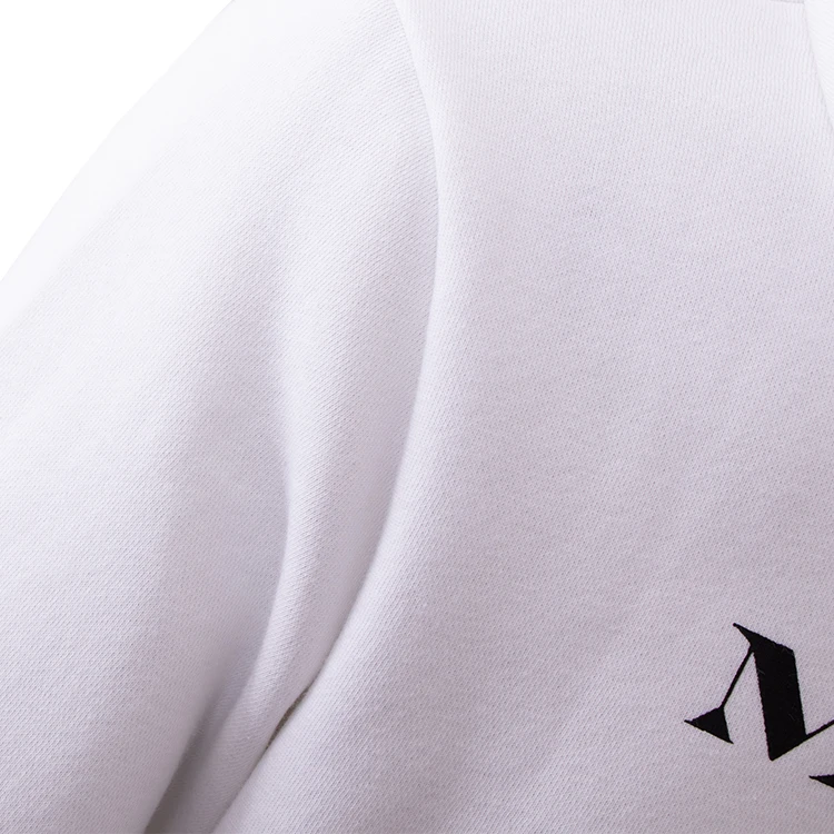 BSCI оптовая продажа дизайнерская мужская уличная одежда белые толстовки с капюшоном на заказ