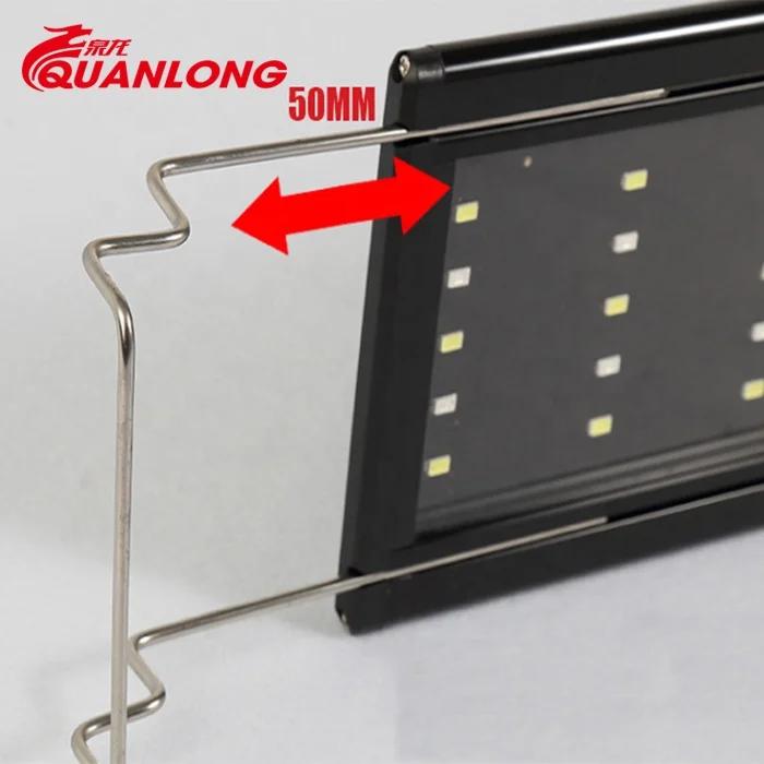 Quanlong Fish tank Five Rows Colorful Plant Aquarium Light Bracket Fish tank Aquarium Led Light for Coral Reef Light