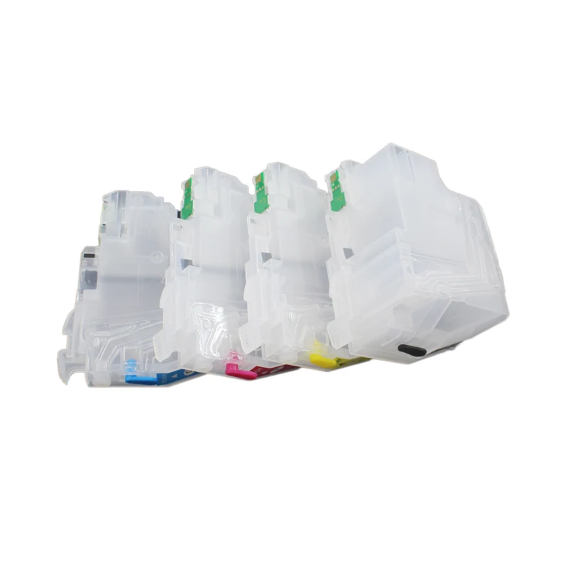 4 Empty Refillable Ink Cartridges Compatible With Brother MFC-J Series Printers