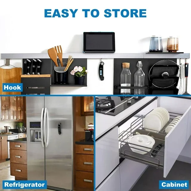 Bottle Opener Folding Probe Food Thermometer Water Thermometer Waterproof Kitchen Cooking Barbecue BBQ Meat Thermometer