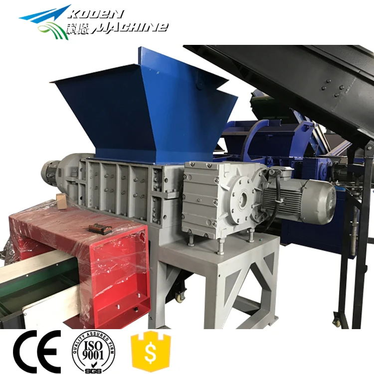 Plastic Shredder Machine Bottle Pipe Paper Lumps Plastic Films Bags Wood Pallets Single Double Shaft Shredding Machine