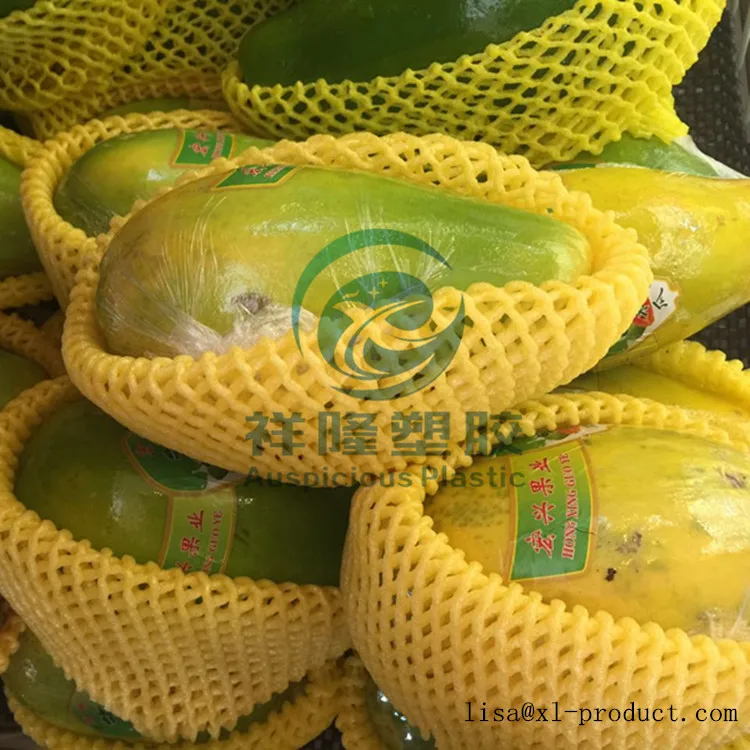 PE Foam Mesh Fruit Protection Net for Papaya Export Packaging