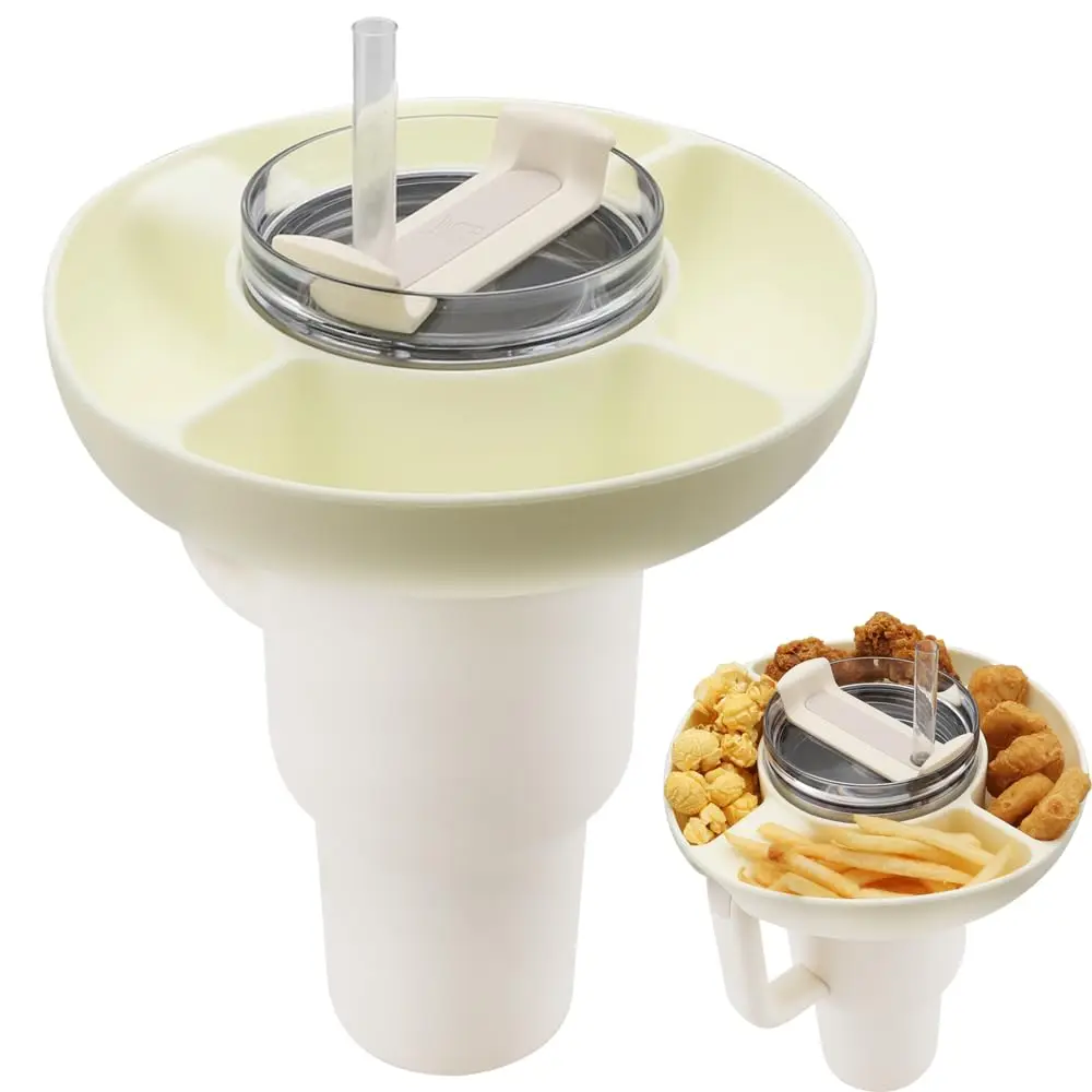 Bpa Free Dishwasher Safe Silicone Snack Bowl For Stanley Cup 40 Oz With