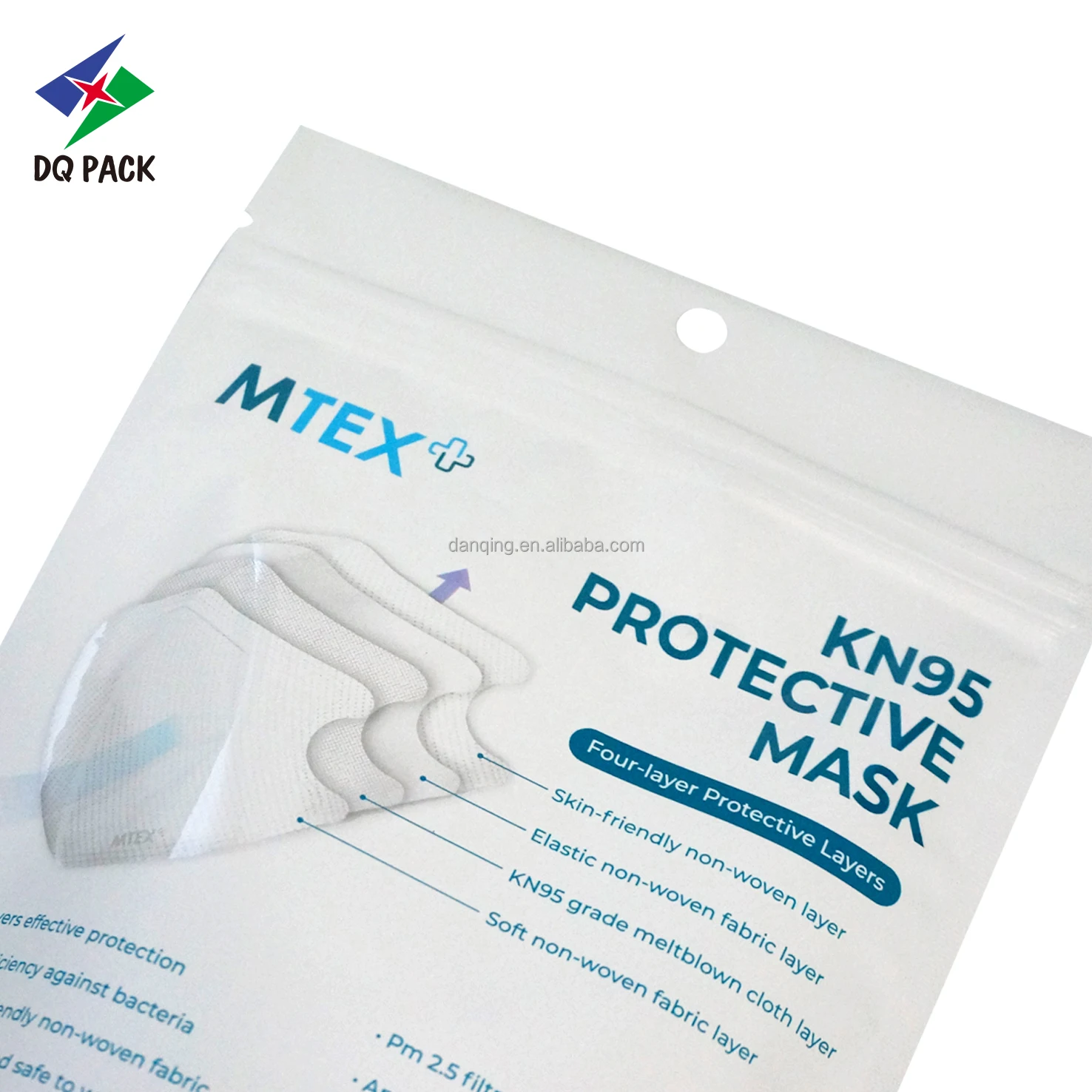 DQ PACK Hot Sale Protective Masking Plastic Packaging Bag With Window Manufacturer