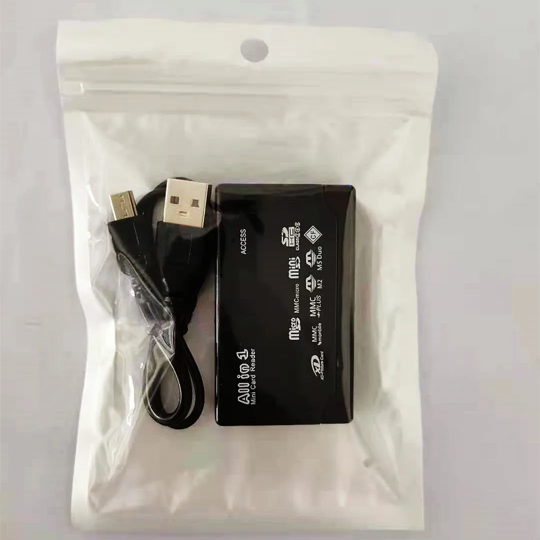 All In 1 Mini Card Reader Allin1 Memory Card Reader Usb External Sd Mmc