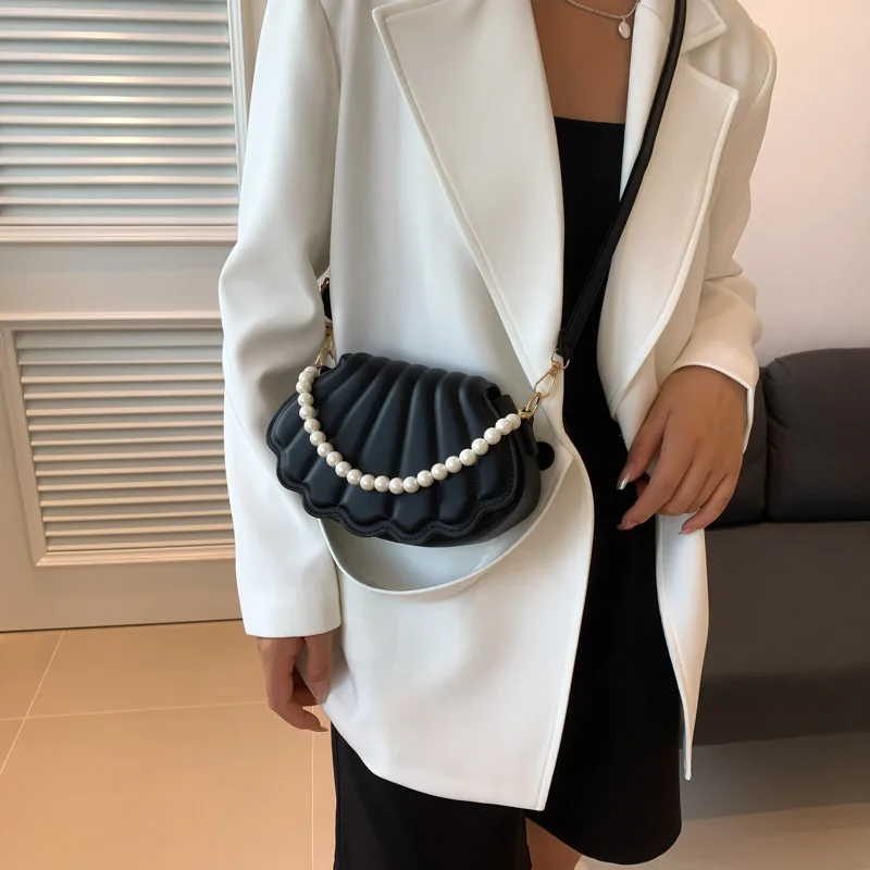 MY SHELL ♥ WITTY SHOULDER BAG /追跡付 Shop Our Hot Selling Women's Single Shoulder Bag with Pearl