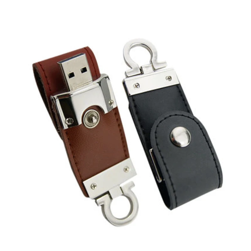 Best selling PU leather 8GB usb key custom logo pendrive 4GB 16GB 32GB 64GB memory stick usb flash drives - ANKUX.COM