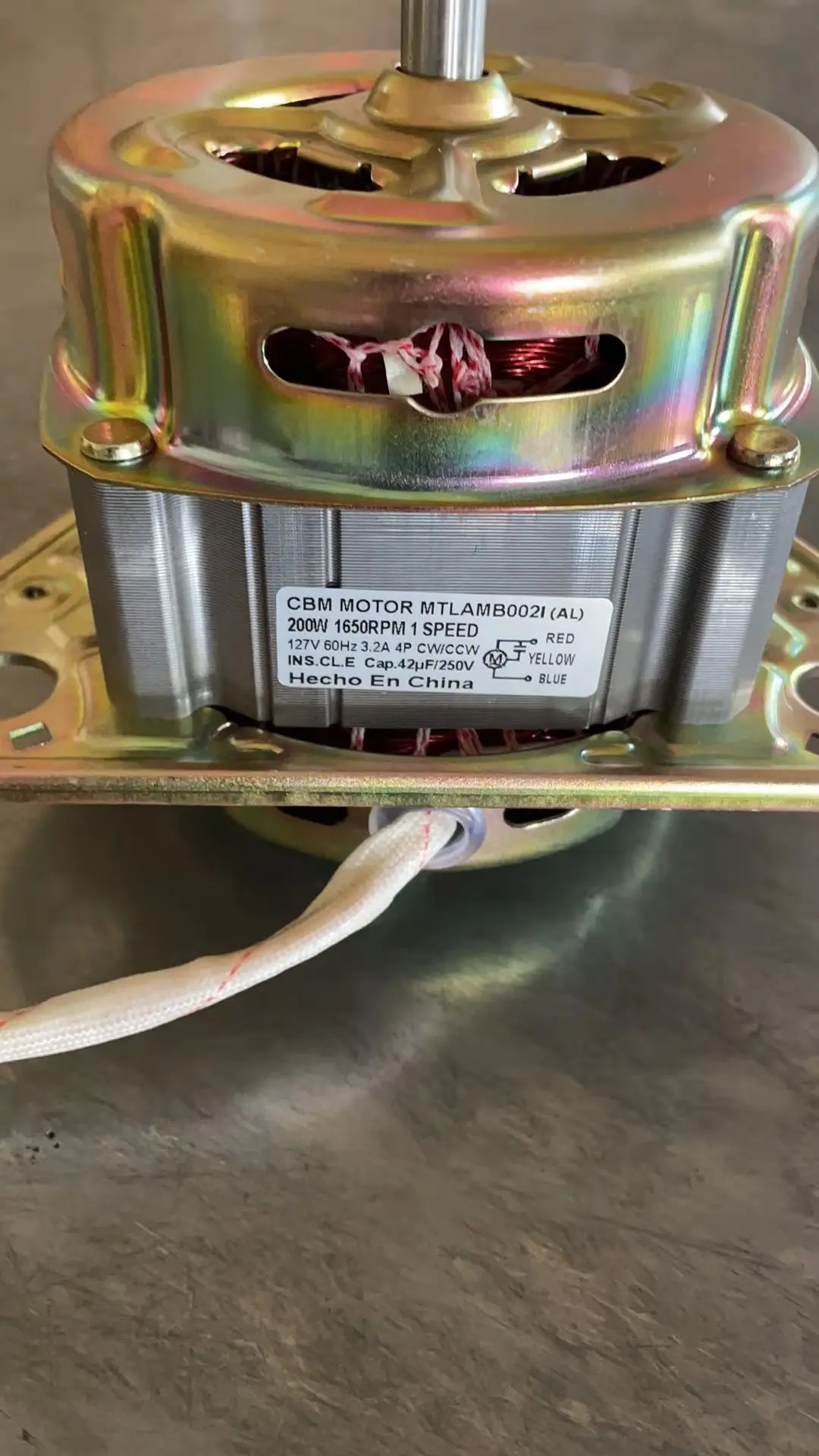 Aluminum Wire High Quality CBM Wash Spin Twin Tub Motor for Washing Machine