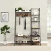 Clothing rack B, approximately 185*125*45 cm, is interchangeable.