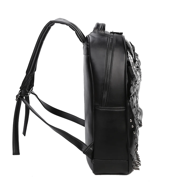animal studs leather backpack GUCCI GG Marmont Black 476671 Zipper closure Amazon.com: 3D Animal Head Backpack,