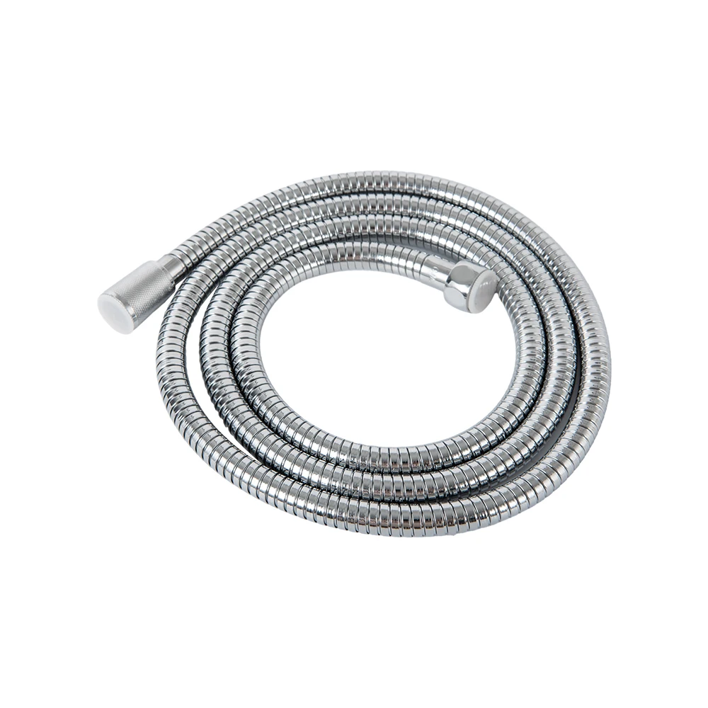 Chromed Handheld Shower Head Flexible Shower Hose Flexible Hose Pipe Stainless Steel Flexible